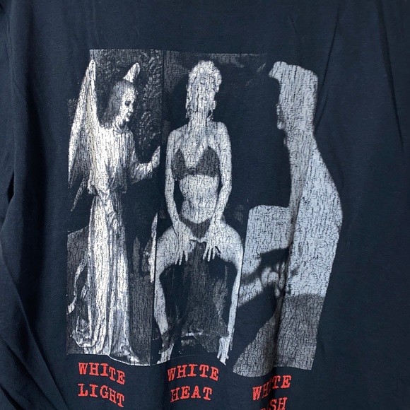 Social Distortion White Light White Heat White Trash Single Stitch Distress Sz M - Picture 5 of 5